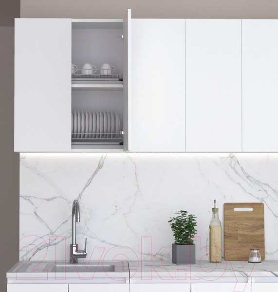 Изображение товара Шкаф навесной для кухни Артём-Мебель Мэри 600мм СН-114.199 (белый)