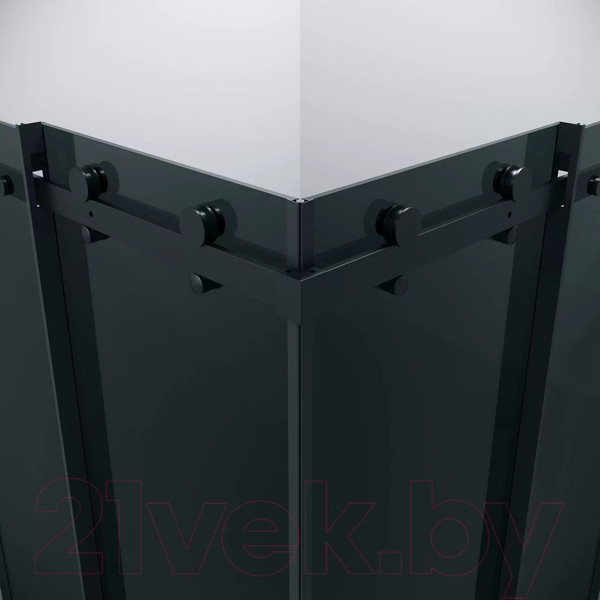 Изображение товара Душевой уголок Grossman Classic 80x80x195 / 300.K33.04.8080.21.10 (черный матовый/тонированное стекло)