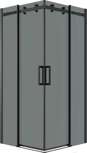 Изображение товара Душевой уголок Grossman Classic 80x80x195 / 300.K33.04.8080.21.10 (черный матовый/тонированное стекло)