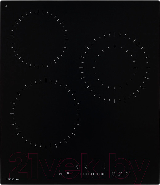 Изображение товара Электрическая варочная панель Krona Zauber 45 BL 1DZTS / КА-00005755