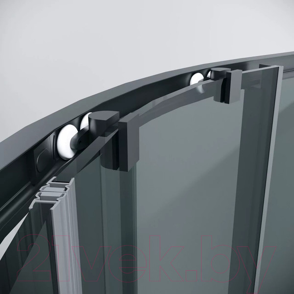 Изображение товара Душевой уголок Grossman Cosmo 80x80x195 / 301.K33.02.8080.21.10 (черный матовый/тонированное стекло)