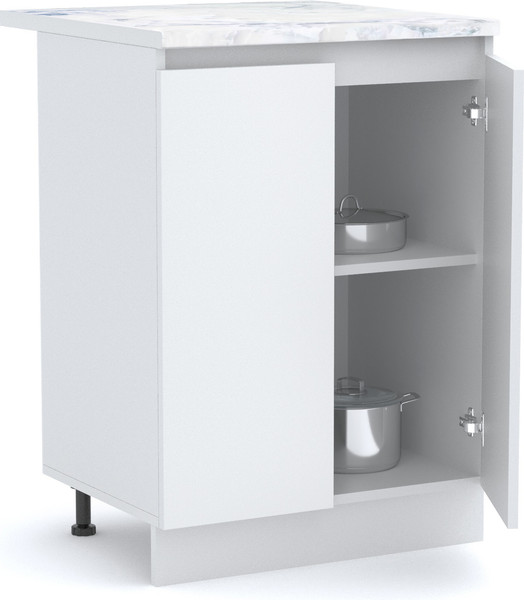 Изображение товара Шкаф-стол кухонный Артём-Мебель Мэри 600мм СН-114.230 (белый)