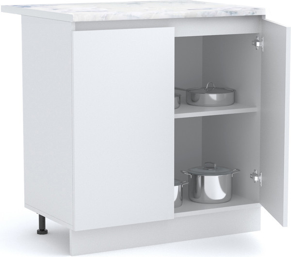 Изображение товара Шкаф-стол кухонный Артём-Мебель Мэри 800мм СН-114.231 (белый)