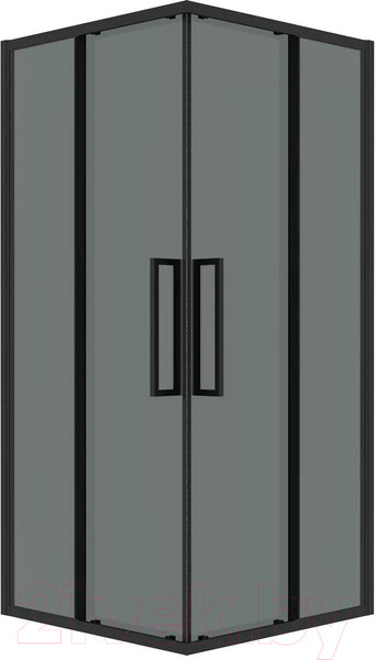 Изображение товара Душевой уголок Grossman Cosmo 80x80x195 / 300.K33.02.8080.21.10 (черный матовый/тонированное стекло)