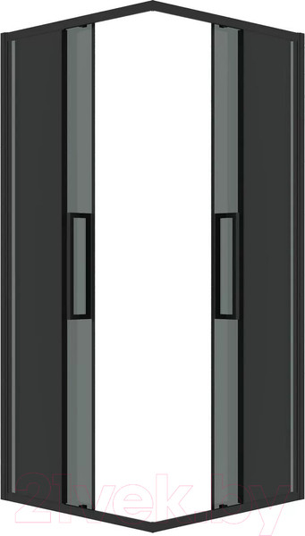 Изображение товара Душевой уголок Grossman Cosmo 80x80x195 / 300.K33.02.8080.21.10 (черный матовый/тонированное стекло)