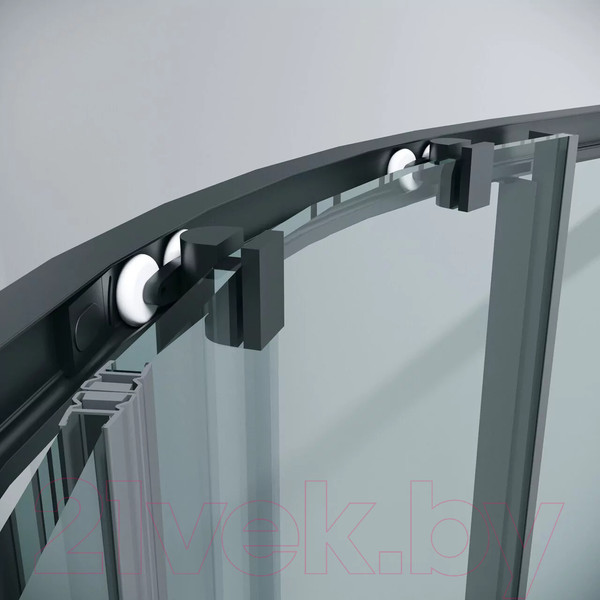 Изображение товара Душевой уголок Grossman Cosmo 80x80x195 / 301.K33.02.8080.21.00 (черный матовый/прозрачное стекло)