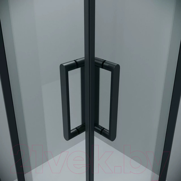 Изображение товара Душевой уголок Grossman Classic 80x80x195 / 300.K33.04.8080.21.00 (черный матовый/прозрачное стекло)