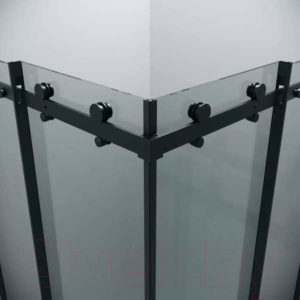 Изображение товара Душевой уголок Grossman Classic 80x80x195 / 300.K33.04.8080.21.00 (черный матовый/прозрачное стекло)
