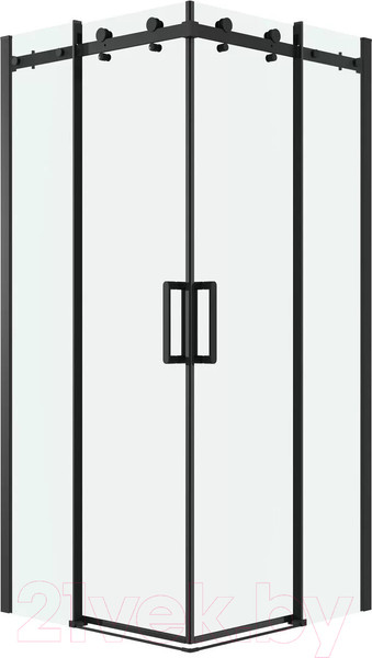 Изображение товара Душевой уголок Grossman Classic 80x80x195 / 300.K33.04.8080.21.00 (черный матовый/прозрачное стекло)