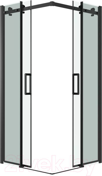 Изображение товара Душевой уголок Grossman Classic 80x80x195 / 300.K33.04.8080.21.00 (черный матовый/прозрачное стекло)