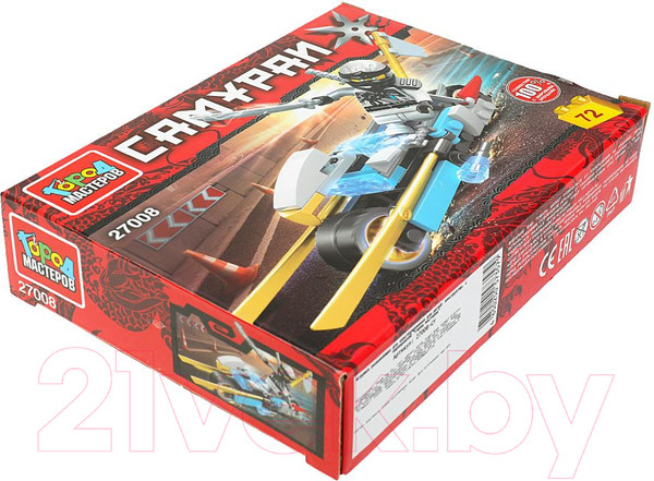 Изображение товара Конструктор Город мастеров Самурай на мотоцикле / 27008-CY