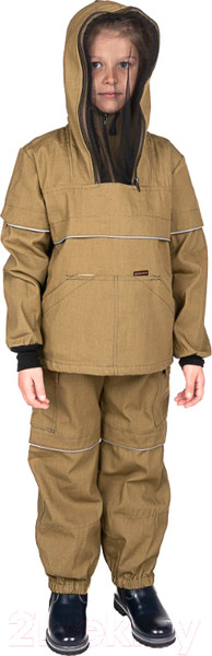 Изображение товара Костюм для охоты и рыбалки Huntsman Детский Антигнус Палатка Хаки (р-р 28-30/110-116)