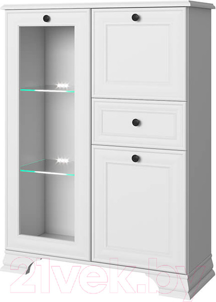 Изображение товара Тумба Anrex Tiffany 1V2D1S (белый)