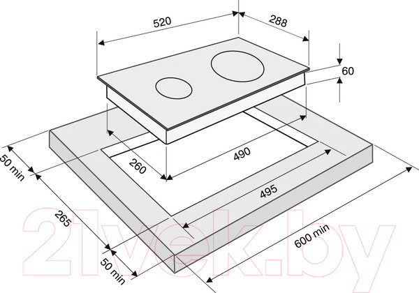 Изображение товара Электрическая варочная панель Krona Zauber 30 BL TK / КА-00005753