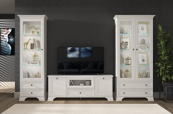 Изображение товара Тумба Anrex Tiffany RTV 1V2D1S (белый)