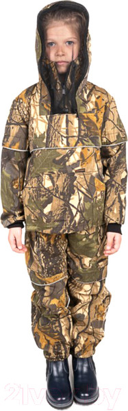 Изображение товара Костюм для охоты и рыбалки Huntsman Детский Антигнус летний Твил-Пич Светлый лес (р-р 36-38/134-140)