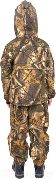 Изображение товара Костюм для охоты и рыбалки Huntsman Детский Антигнус летний Твил-Пич Светлый лес (р-р 36-38/134-140)