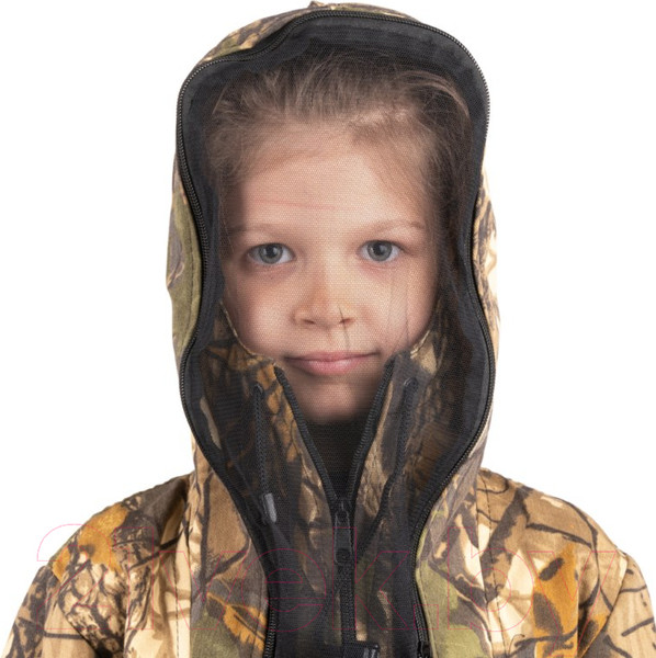 Изображение товара Костюм для охоты и рыбалки Huntsman Детский Антигнус летний Твил-Пич Светлый лес (р-р 36-38/134-140)