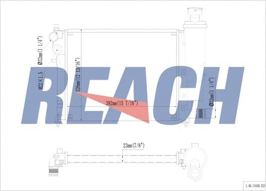 Изображение товара Радиатор системы охлаждения REACH Cooling 1.40.13430.523