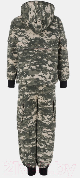 Изображение товара Костюм для охоты и рыбалки Huntsman Детский летний Антигнус Твил-Пич Светлый пиксель (р-р 26-28/104-110)