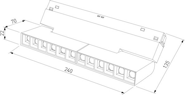 Изображение товара Трековый светильник Elektrostandard Slim Magnetic Mobi 22W 4000K 85191/01 (черный)