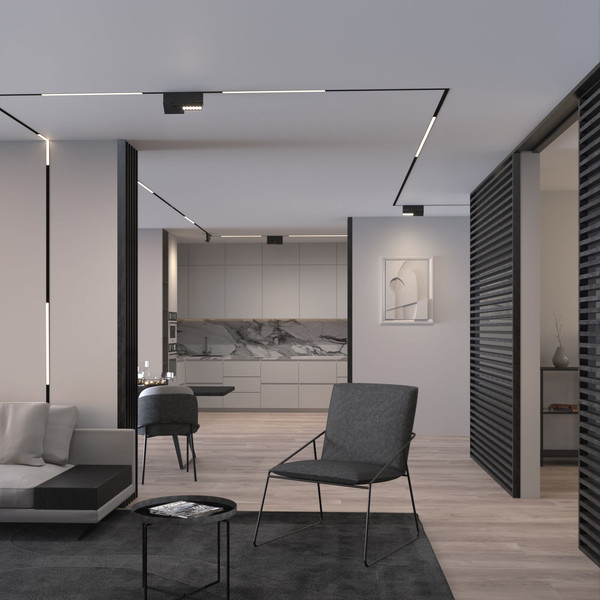 Изображение товара Трековый светильник Elektrostandard Slim Magnetic Mobi 22W 4000K 85191/01 (черный)