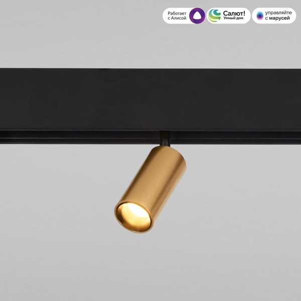 Изображение товара Трековый светильник Elektrostandard Slim Magnetic Dim Cantors 5W 2700-6500K 85071/01 (латунь)