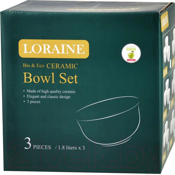 Изображение товара Набор салатников Loraine 29600