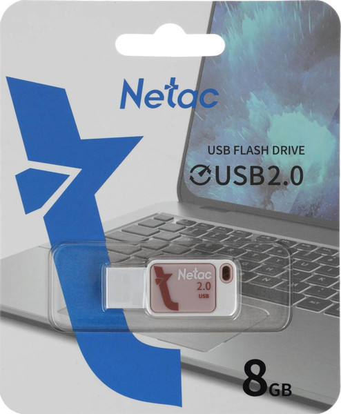 Изображение товара USB flash накопитель Netac UA31 USB2.0 8GB (NT03UA31N-008G-20PK)