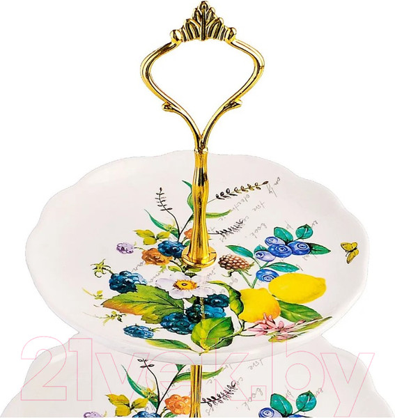 Изображение товара Ваза-этажерка Loraine Лесные ягоды с лимонами 60155