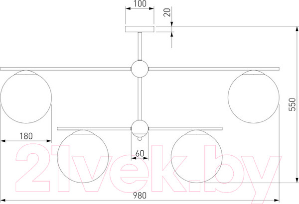 Изображение товара Люстра Евросвет 60147/6 (черный)