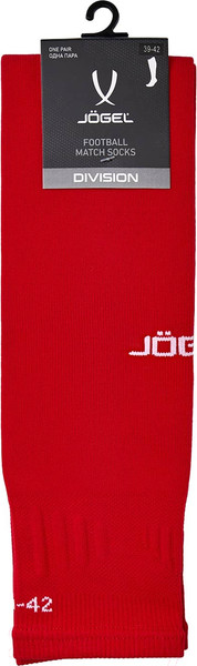 Изображение товара Гетры футбольные Jogel Match Footless Socks (Р-р 39-42, красный)
