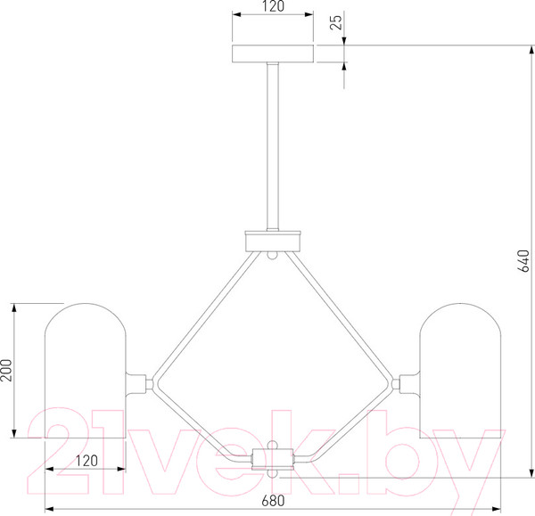 Изображение товара Люстра Евросвет 60157/5 (латунь)
