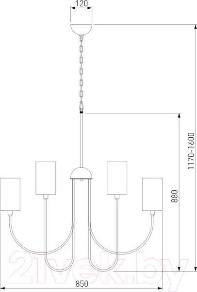 Изображение товара Люстра Евросвет 60164/10 (латунь)