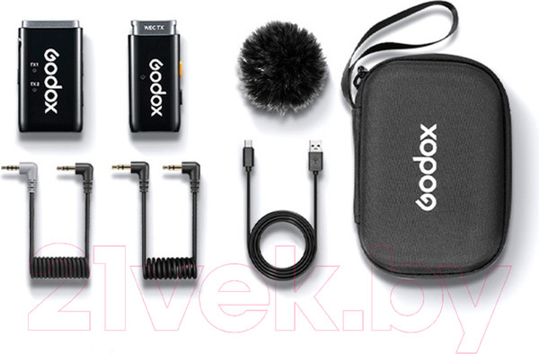 Изображение товара Радиосистема микрофонная Godox WEC Kit1 / 31205 (черный)