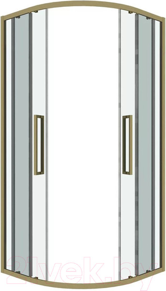 Изображение товара Душевой уголок Grossman Cosmo 100x100x195 / 301.K33.02.1010.32.00 (золото сатин/прозрачное стекло)