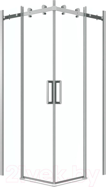 Изображение товара Душевой уголок Grossman Classic 80x80x195 / 300.K33.04.8080.10.00 (хром/прозрачное стекло)