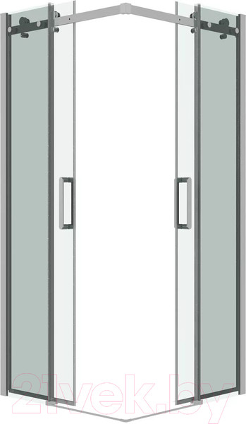 Изображение товара Душевой уголок Grossman Classic 80x80x195 / 300.K33.04.8080.10.00 (хром/прозрачное стекло)