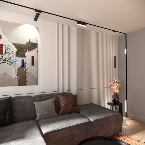 Изображение товара Трековый светильник Elektrostandard Flat Magnetic Insight 6W 4000K 85090/01 (черный)