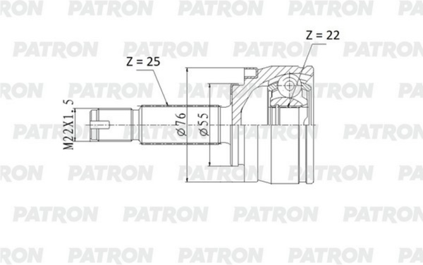 Изображение товара ШРУС Patron PCV2178