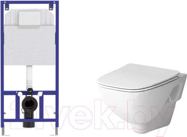 Изображение товара Унитаз подвесной с инсталляцией AM.PM X-Joy C851701SC + Novum 525 040000