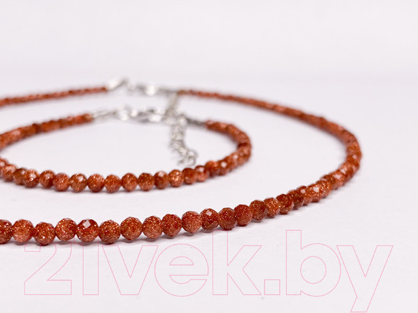 Изображение товара Кольцо Wolves Авантюрин Двойное 5086 (р.23-24, коричневый)