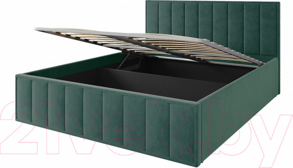 Изображение товара Двуспальная кровать ДСВ Лана 1.8 с подъемным механизмом (зеленый софт)