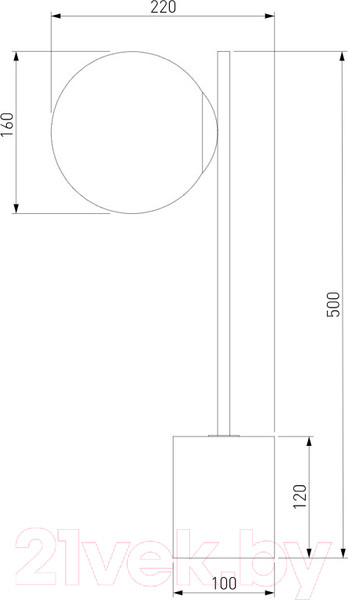 Изображение товара Прикроватная лампа Евросвет 01157/1 (черный)