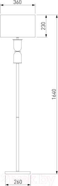 Изображение товара Торшер Евросвет 01154/1 (латунь)