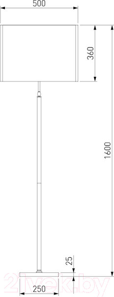 Изображение товара Торшер Евросвет 01163/1 (черный)