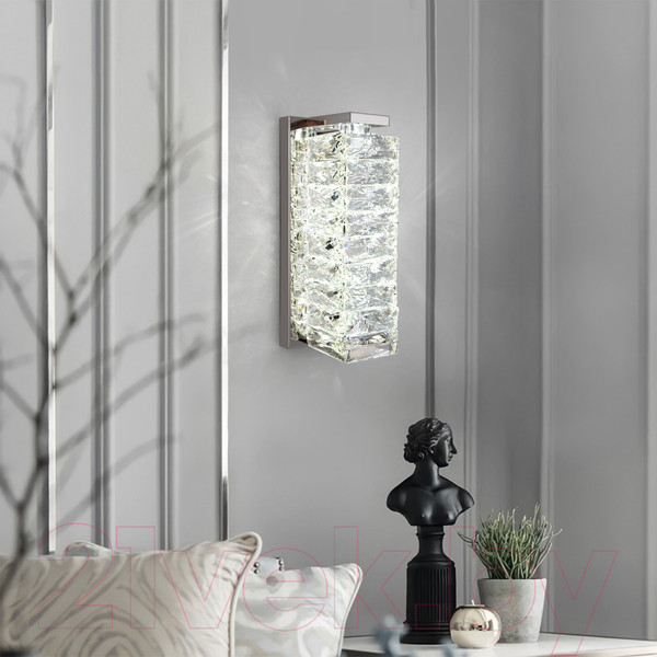 Изображение товара Бра Евросвет 40259 LED Strotskis (хром/прозрачный хрусталь)