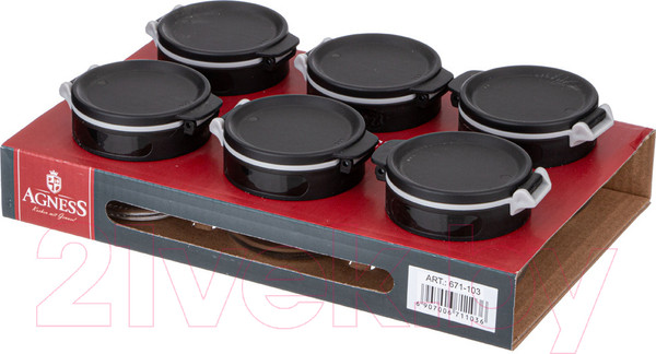 Изображение товара Набор для специй Agness 671-103 (6шт)