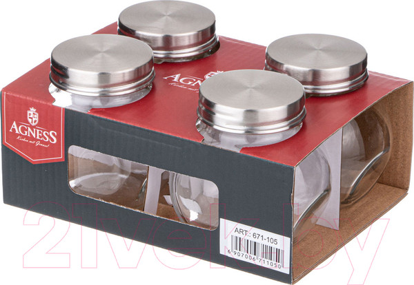 Изображение товара Набор для специй Agness 671-105 (4шт)