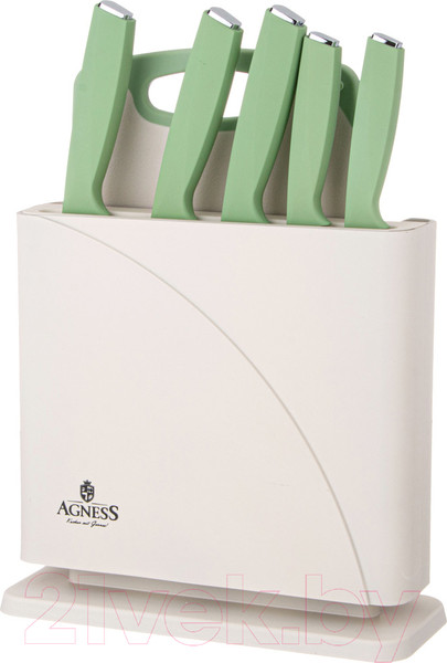 Изображение товара Набор ножей Agness 911-763 (с разделочной доской)